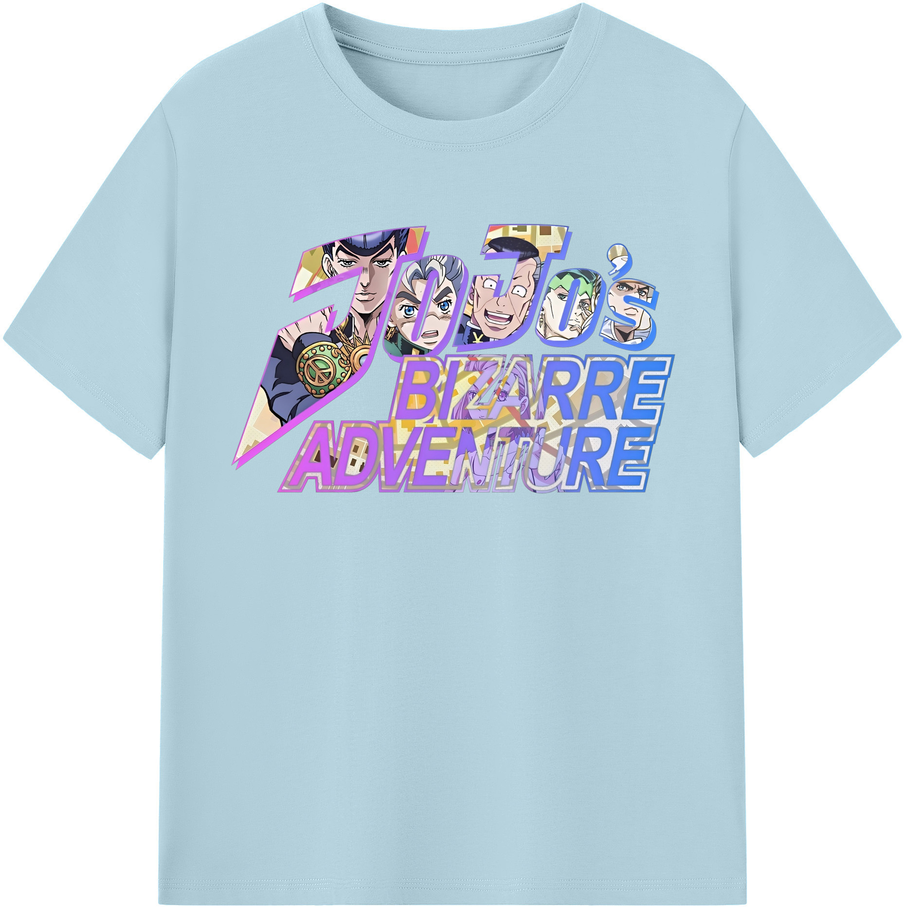 （画像用） ジョジョの奇妙な冒険 JoJo's Bizarre Adventure 綿100％半袖Tシャツ（フロントプリント）